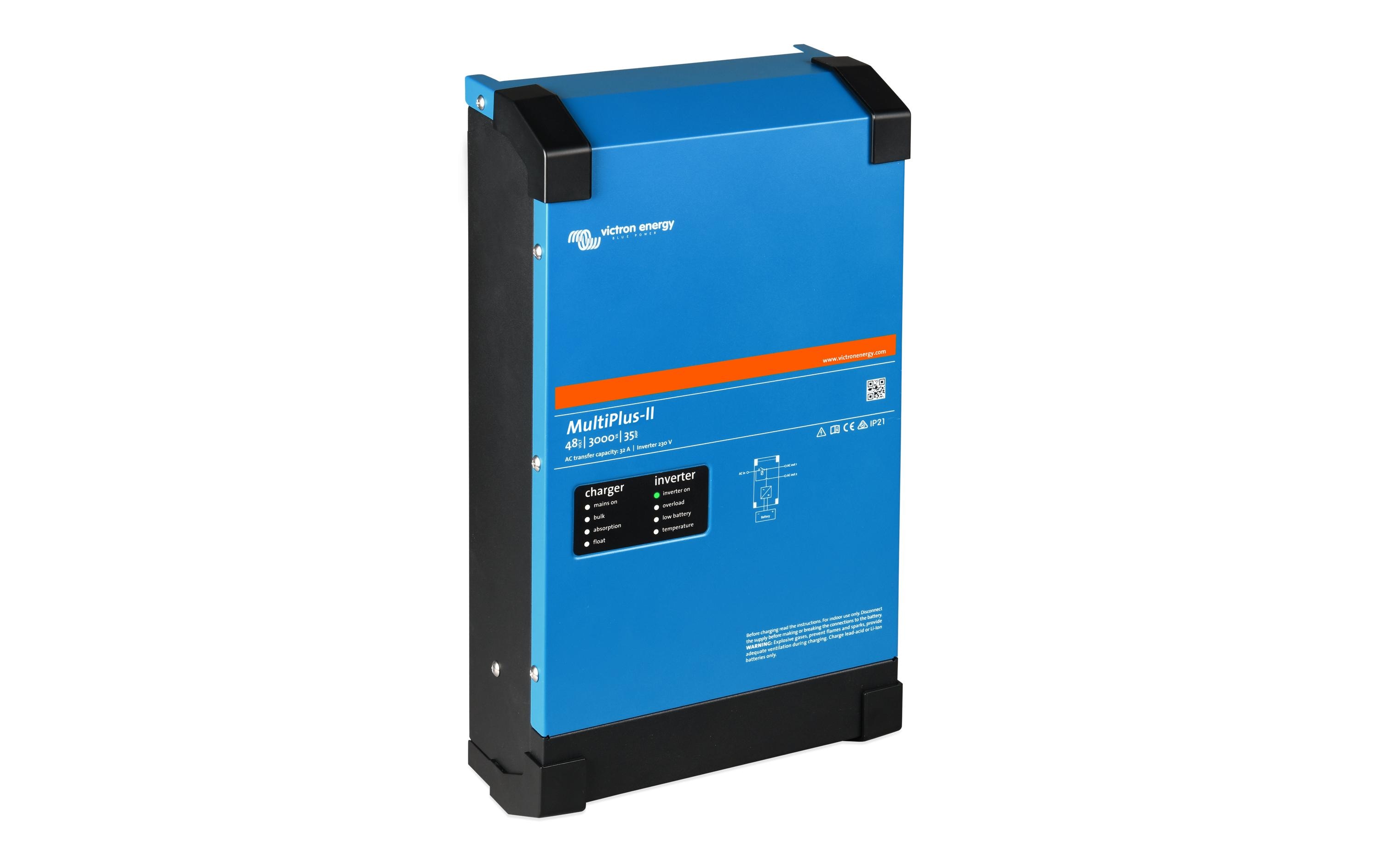 Multiplus II Wechselrichter/Ladegerät 48 V 3000 VA<br>Kombination aus Wechselrichter, Ladegerät und Transferschalter
