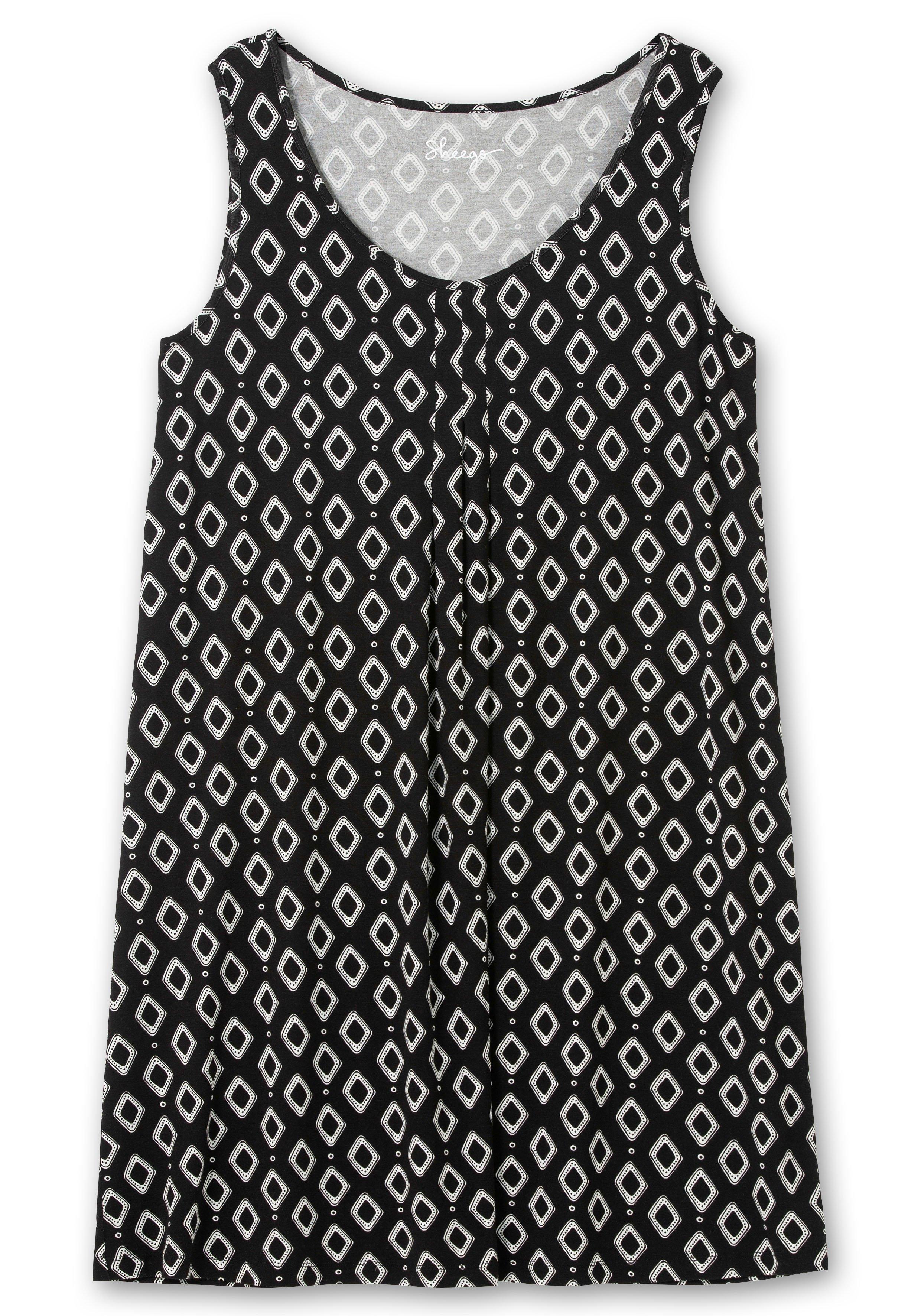 Knielanges Strandkleid mit Kellerfalte vorn