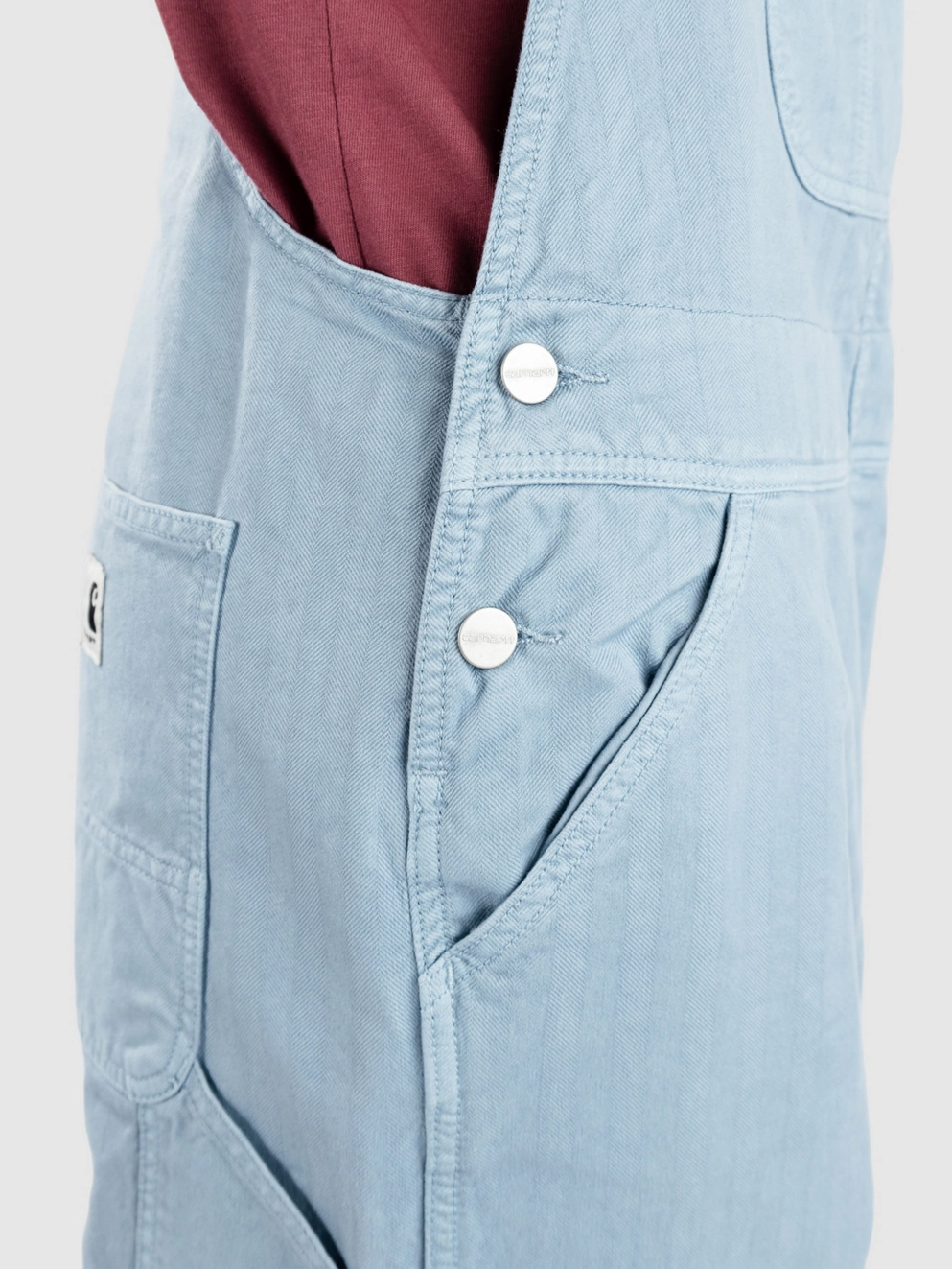 Carhartt WIP Norris Bib Overall Denim Dungarees misty sky garment dyed