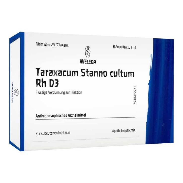 Taraxacum Stanno Cultum RH D 3 Ampullen, 8X1 ml