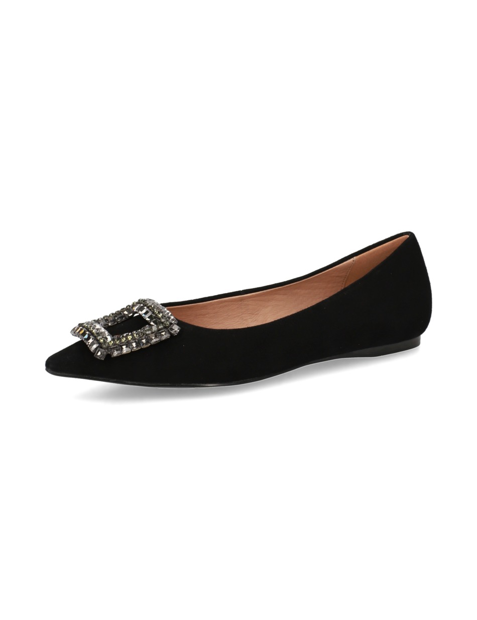 Veloursleder Ballerina