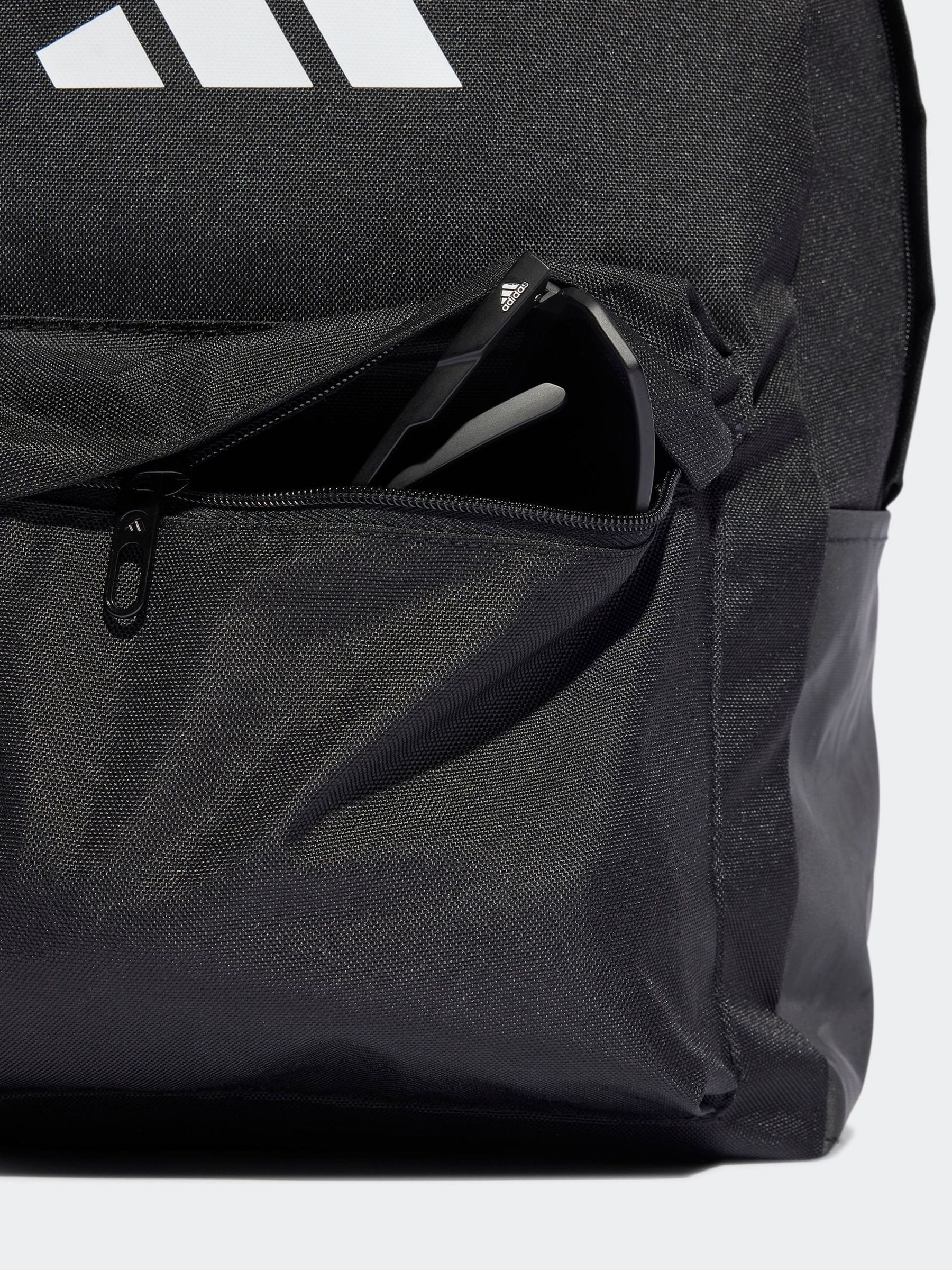 Zwart chroom - adidas Classic 3 Bar Logo rugzak