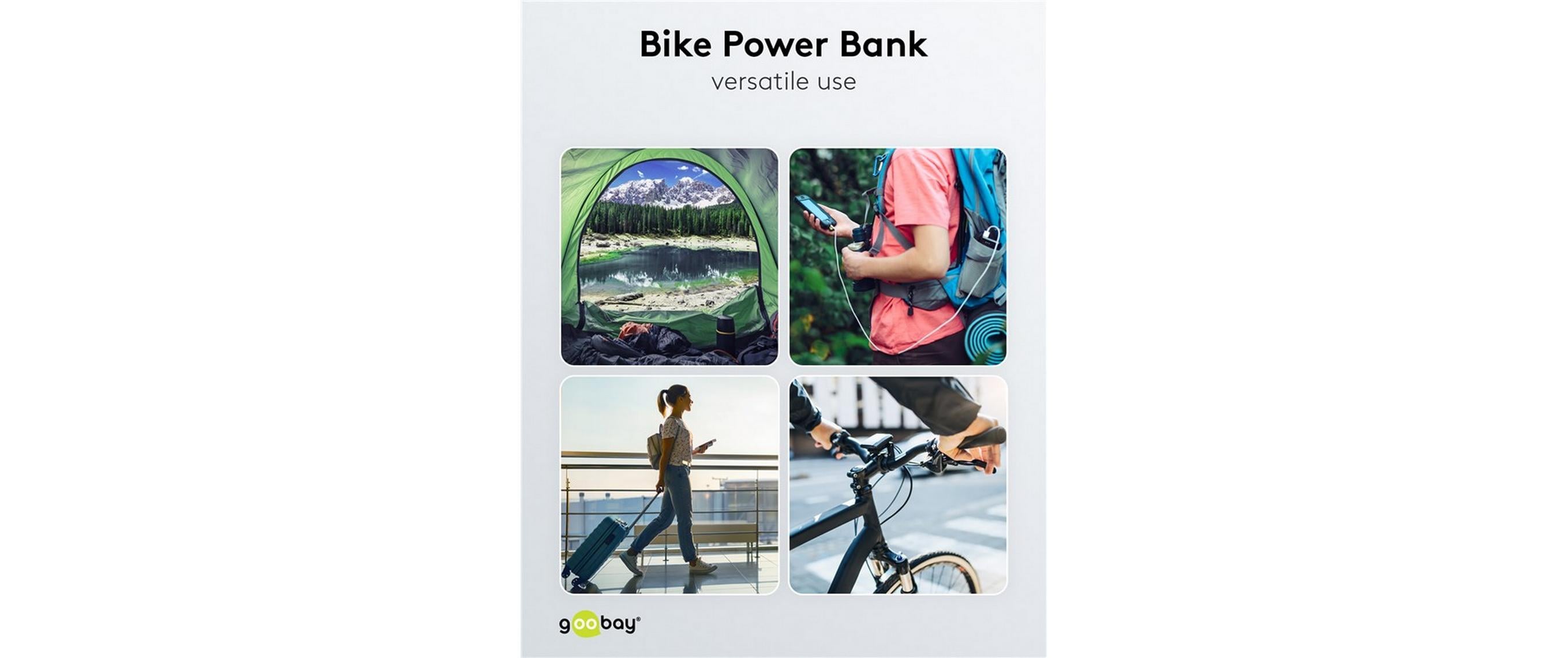 Powerbank Bike 5000 mAhBike-Powerbank inkl. Fahrradhalterung