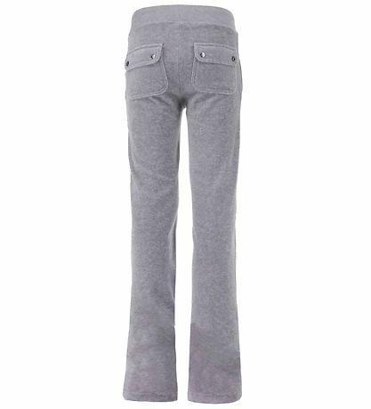 Juicy Couture Velours Hosen - Silbermeliert