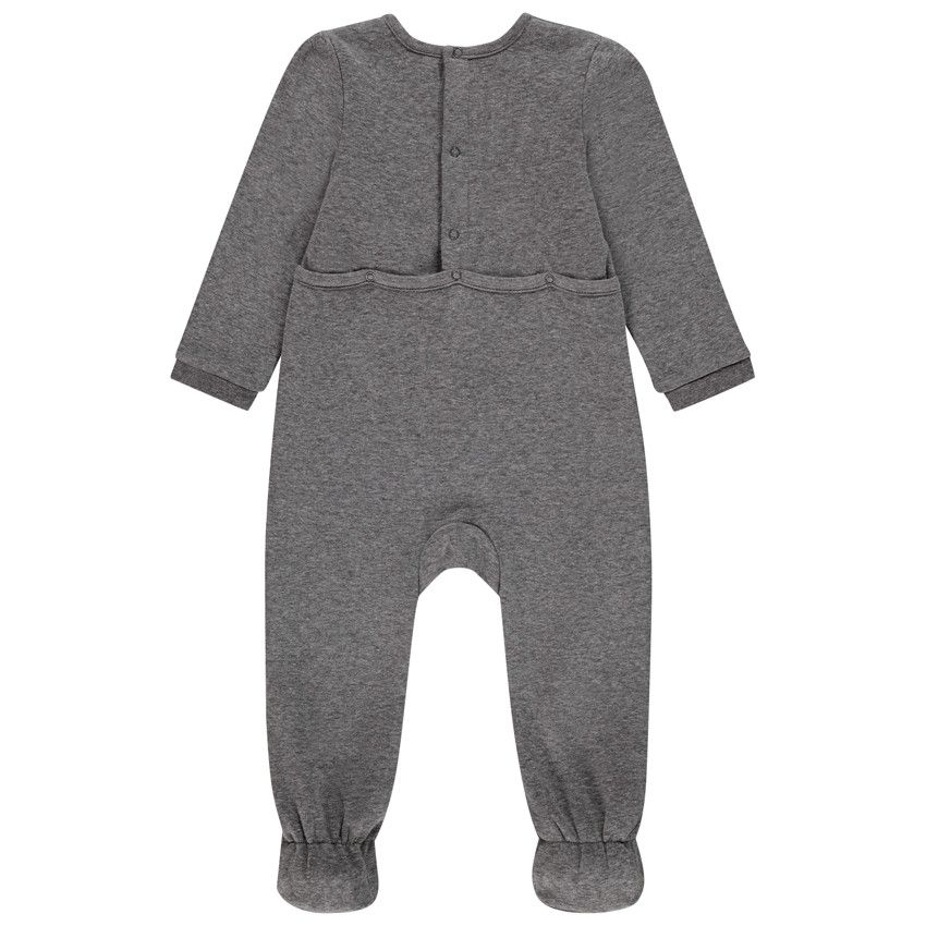 Dors-bien en molleton doublé sherpa pour bébé garçon - Gris foncé