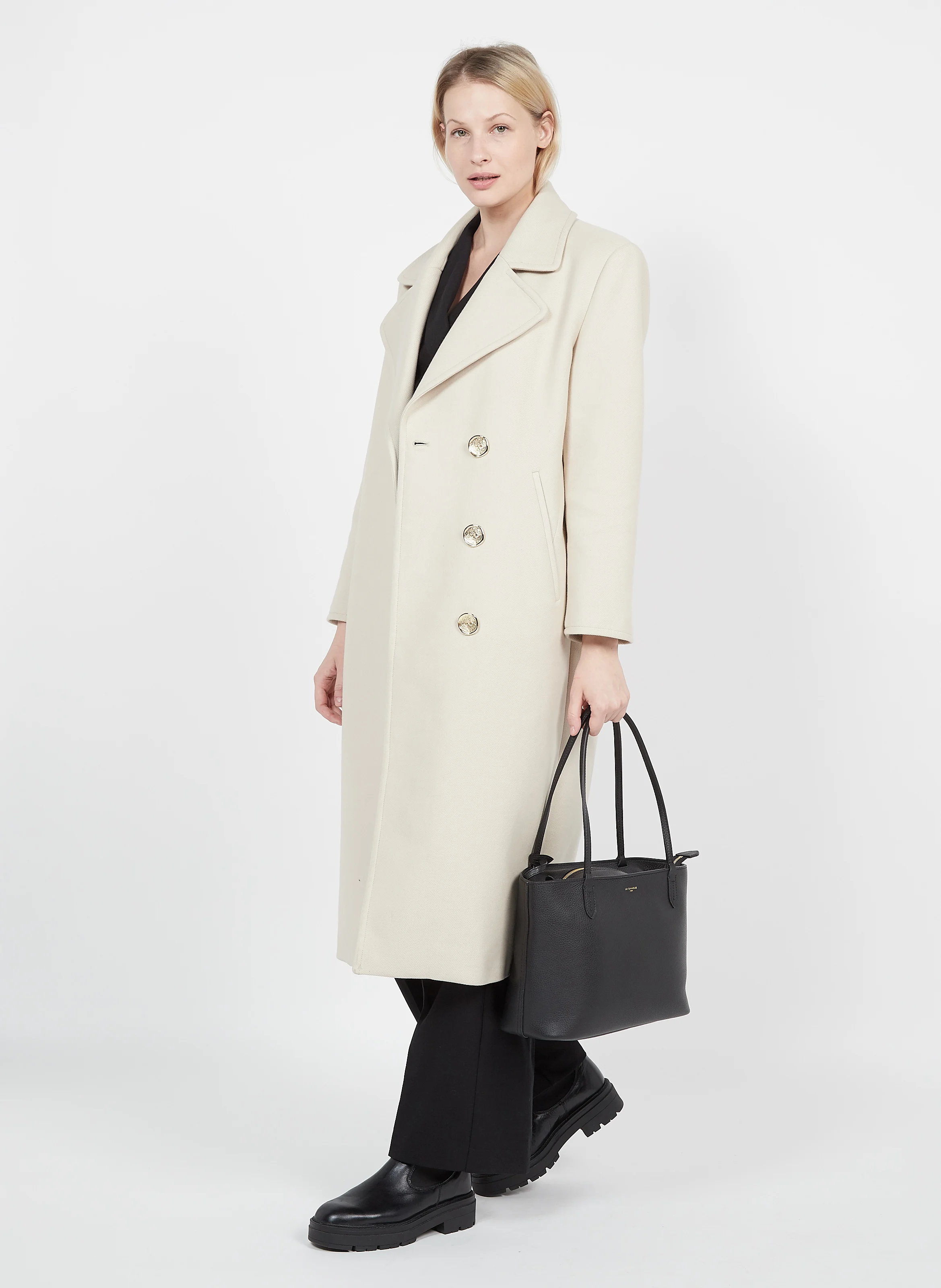 LOUISE - Cabas en cuir| Noir