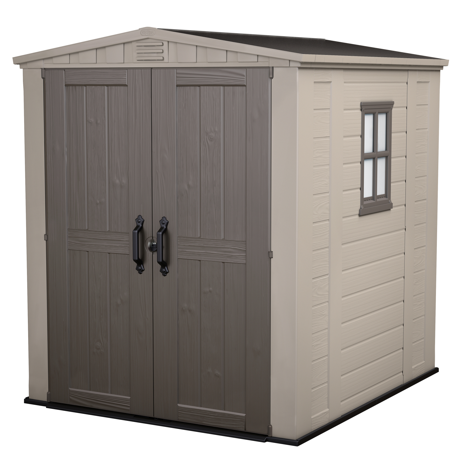 Gerätehaus FACTOR 6x6 - taupe-beige - 174x195 cm
