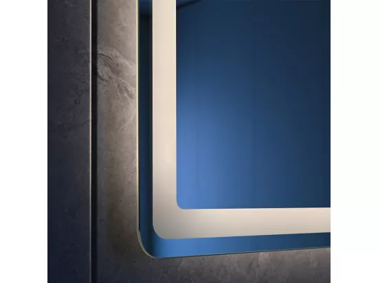 LuxuryBain- Miroir de salle de bain LED 60x120cm anti buée et loupe de précision x3. LB-3612
