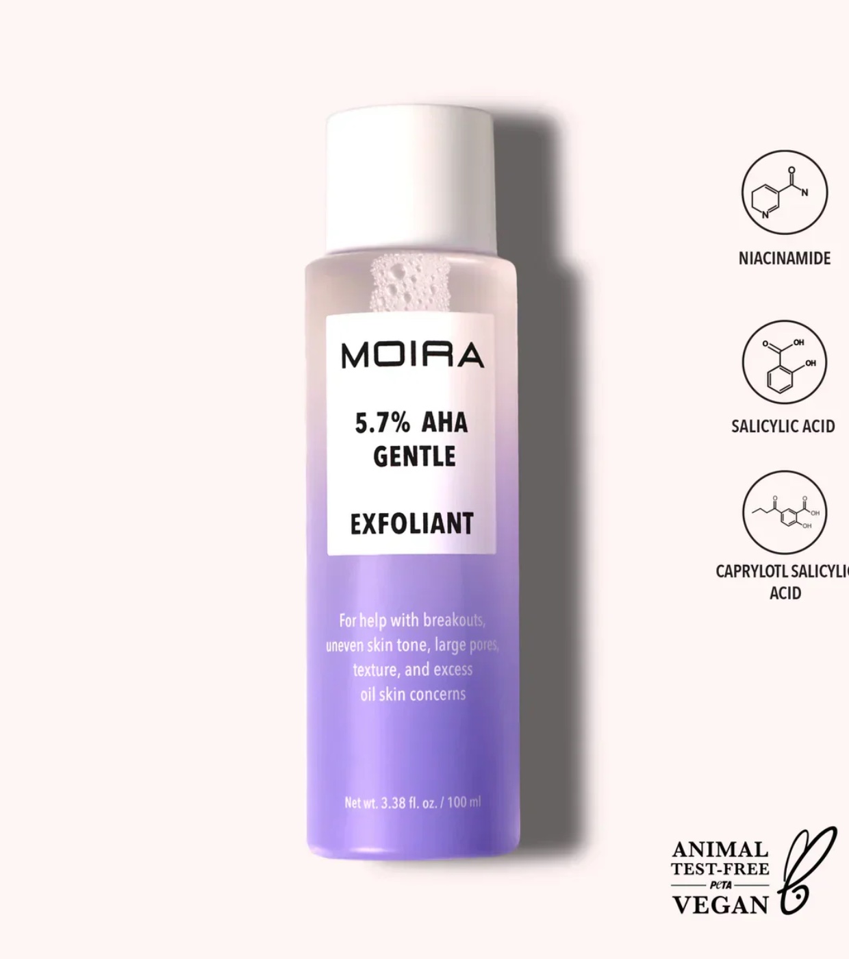 Moira - *Oil Control* - Tratamento esfoliante suave 5,7% de AHA
