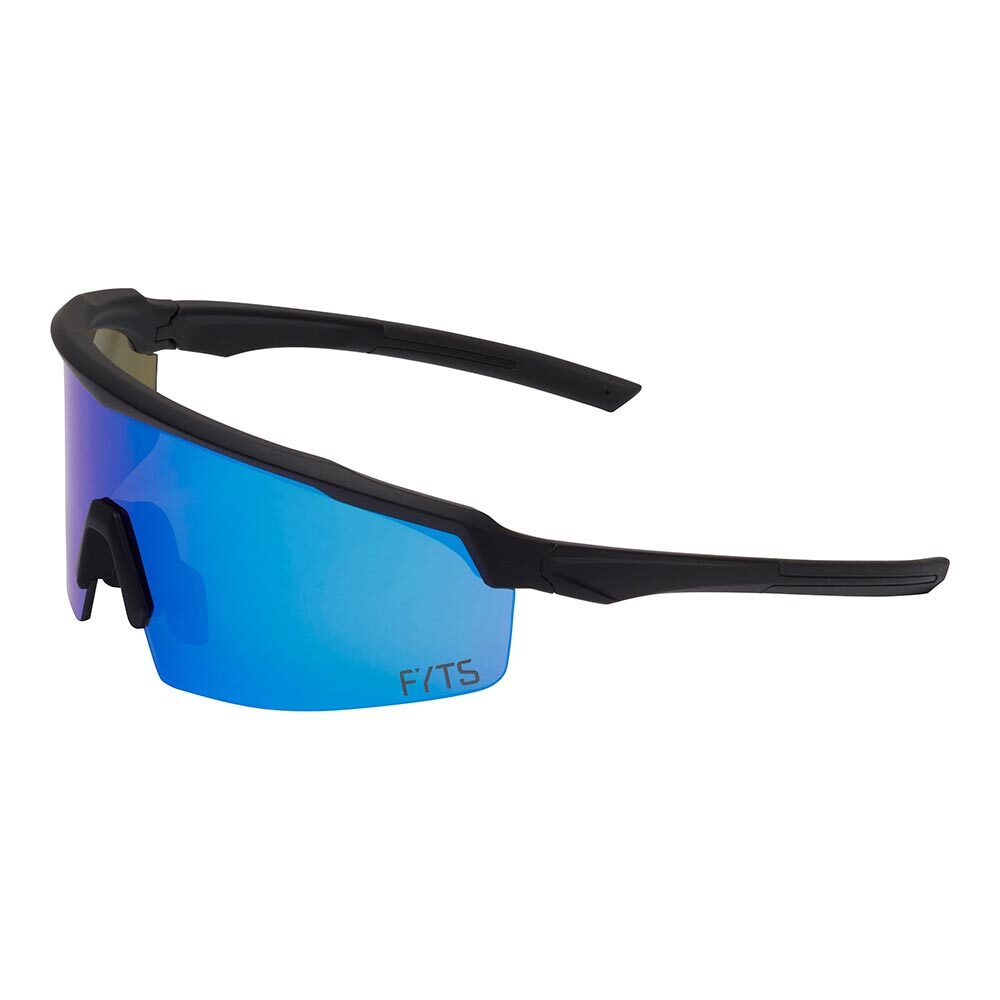 FYTS SNLR Fietsbril Mat Zwart met Blauwe Lens