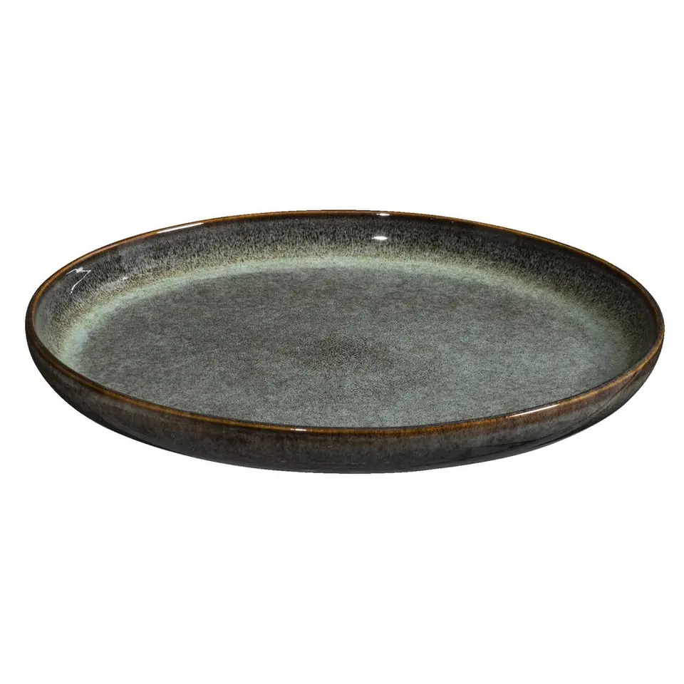 Dinerbord Emma - groen - stoneware - Ø27 cm