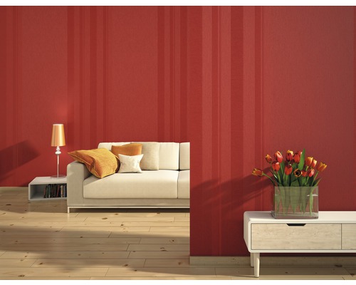 Vliesbehang 142402 Wallton strepen wit