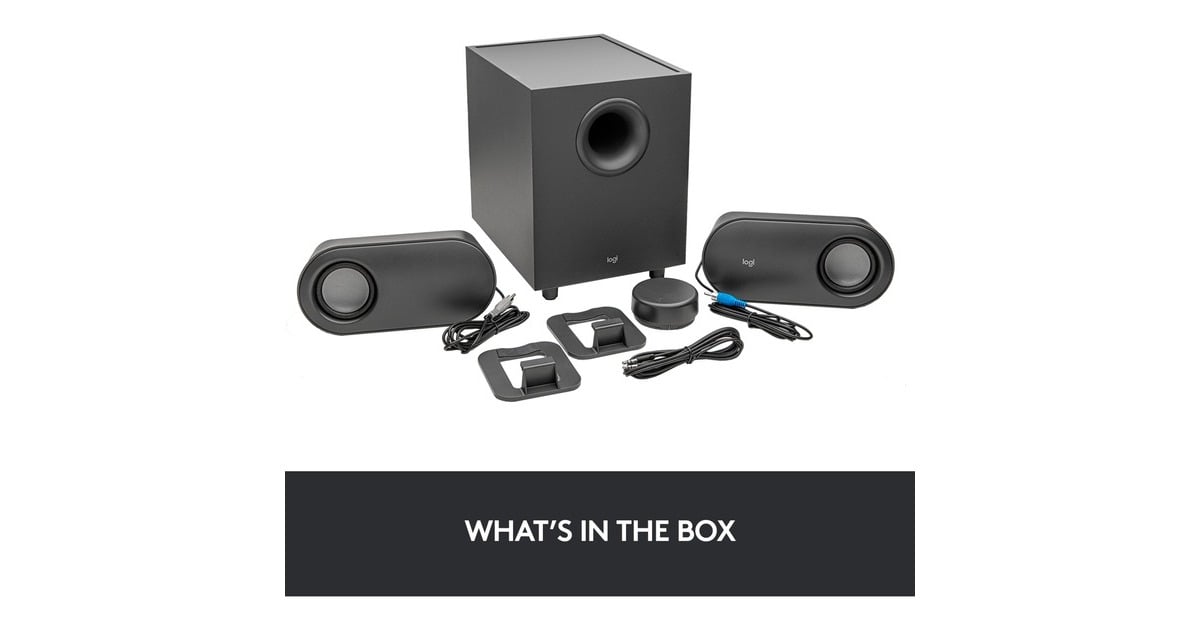 LogitechZ407 Bluetooth-computerspeakers luidspreker  (Zwart, Bluetooth)