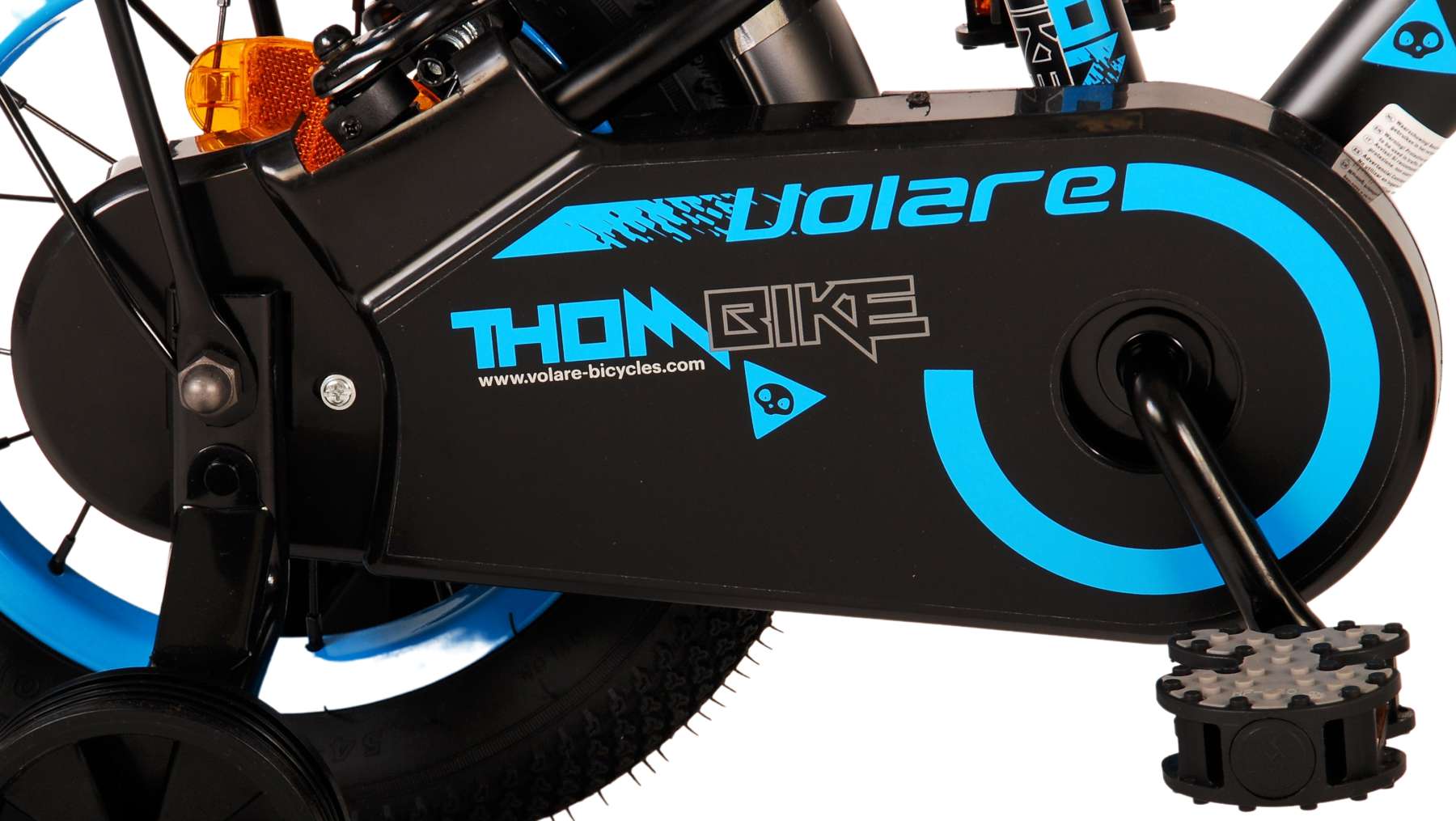 TPFSports Thombike Kinderfahrrad - Jungen - 12 Zoll - Rücktritt + Handbremse - Schwarz/Gelb