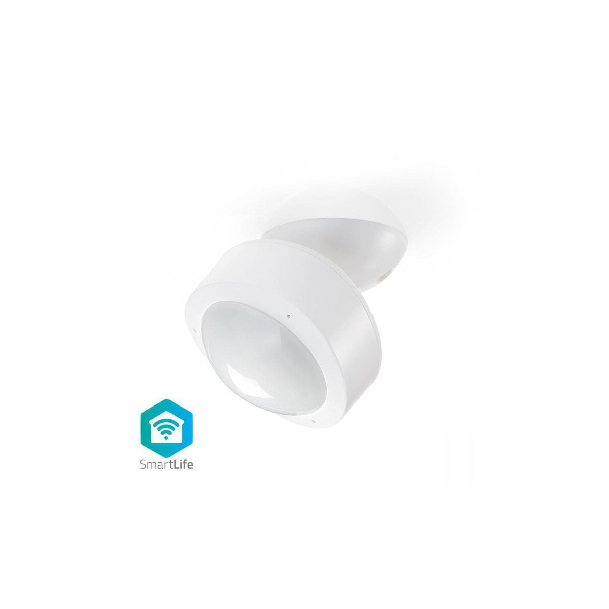 Nedis SmartLife Bevegelsessensor | Wi-Fi | Batteri drevet / Nettstrøm drevet | Detektorvinkel: 120 ° | Detektorrekkevidde: 10.0 m | Hvit