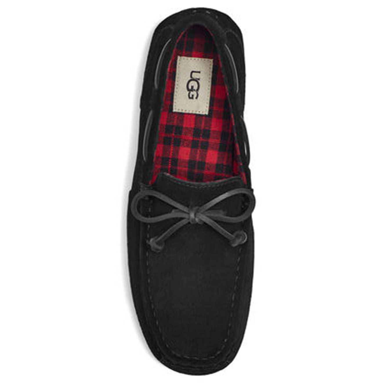 Ugg Mocasins chester en Velours de Cuir Chester Plaid noirs