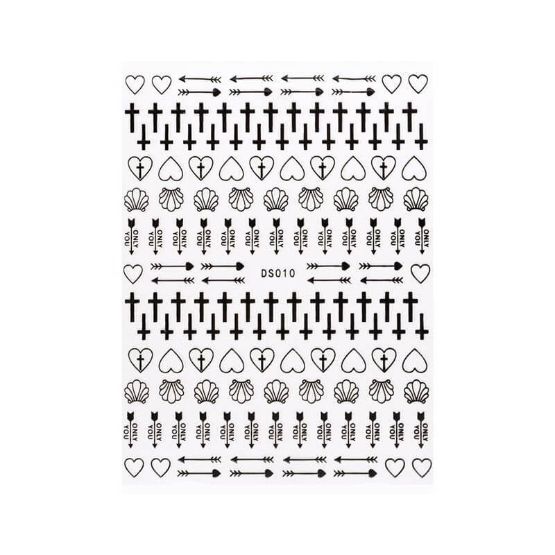 Sticker elastique element noir Beauty Nails