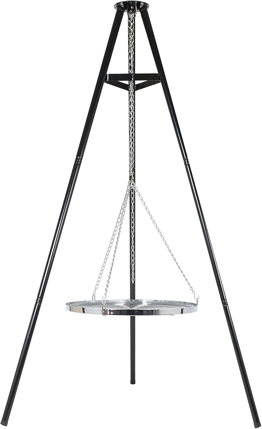 La Hacienda Dreibein mit Grillrost 172 cm - Stativ Feuerschale - Feuerstelle Outdoor & Feuertonne - Dreibein mit Grillrost aus hochwertigem Stahl