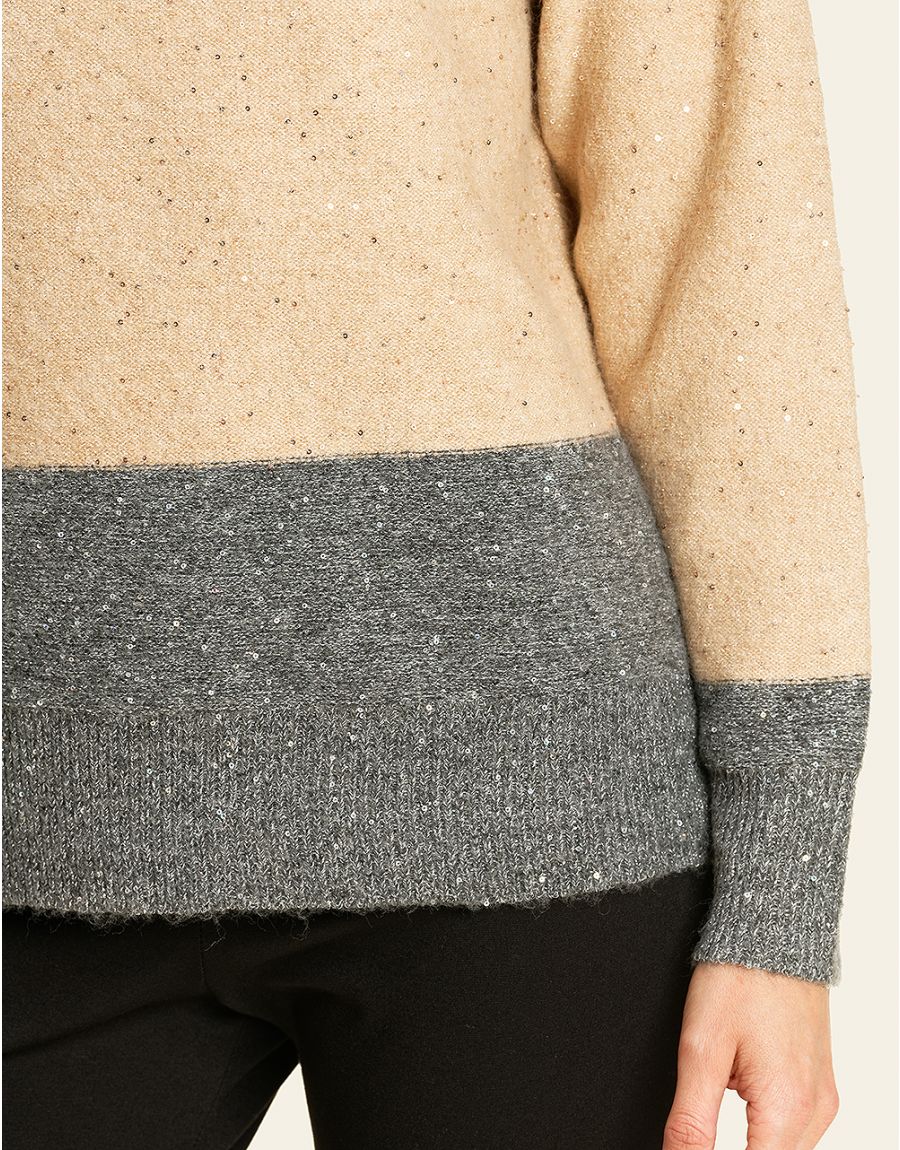 Pull ample col roulé