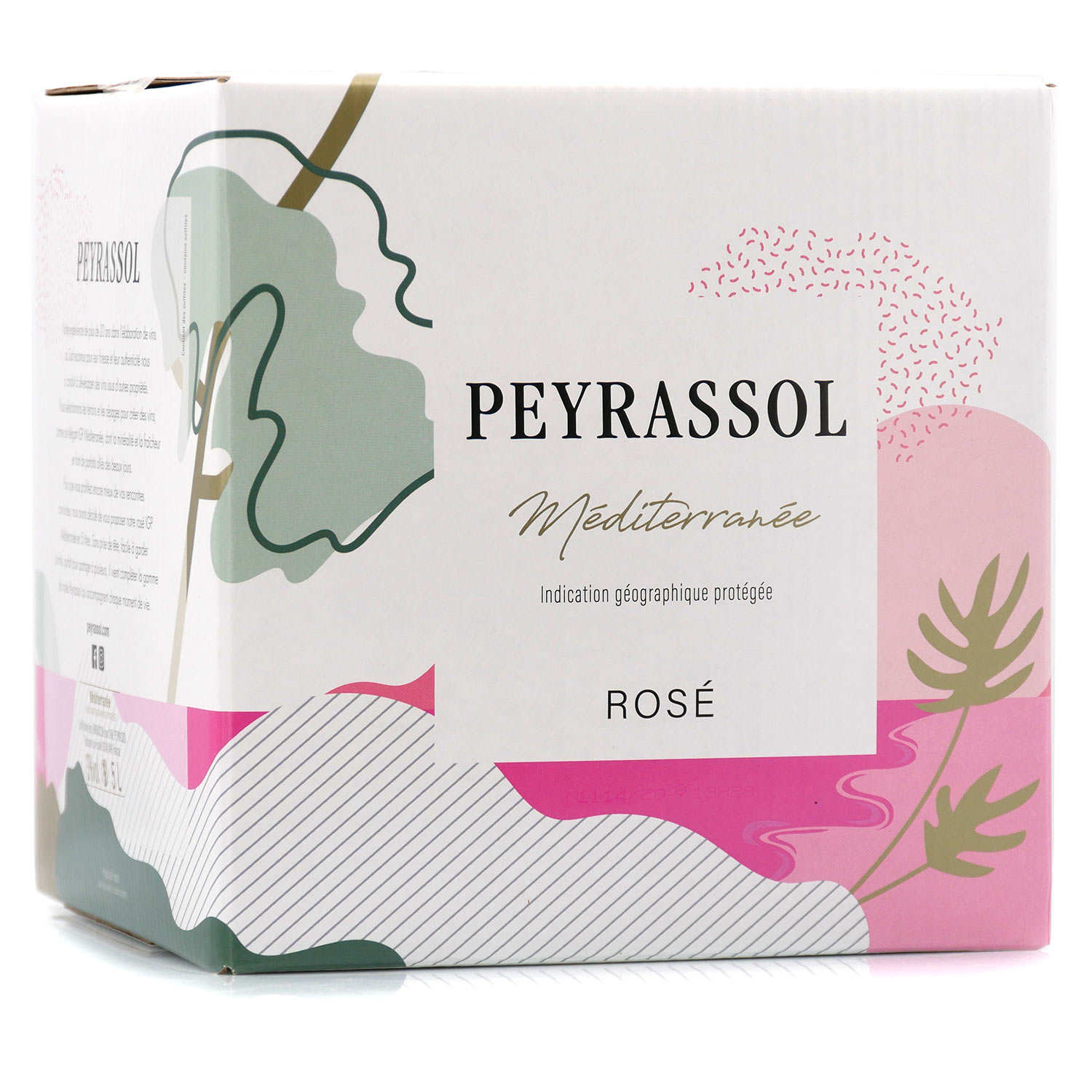 Peyrassol Méditerranée vin rosé en Bag in Box 5L