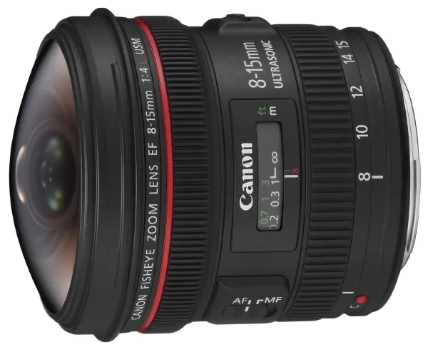 Canon EF - Vidvinkel zoom objektiv - 8 mm - 15 mm - f/4.0 - Canon EF