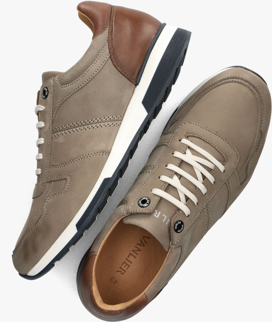 VAN LIER taupe van lier lage sneakers 2415511