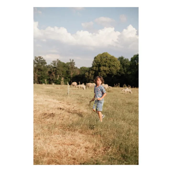 Louise Misha Short Obiki Denim | Bleu jean