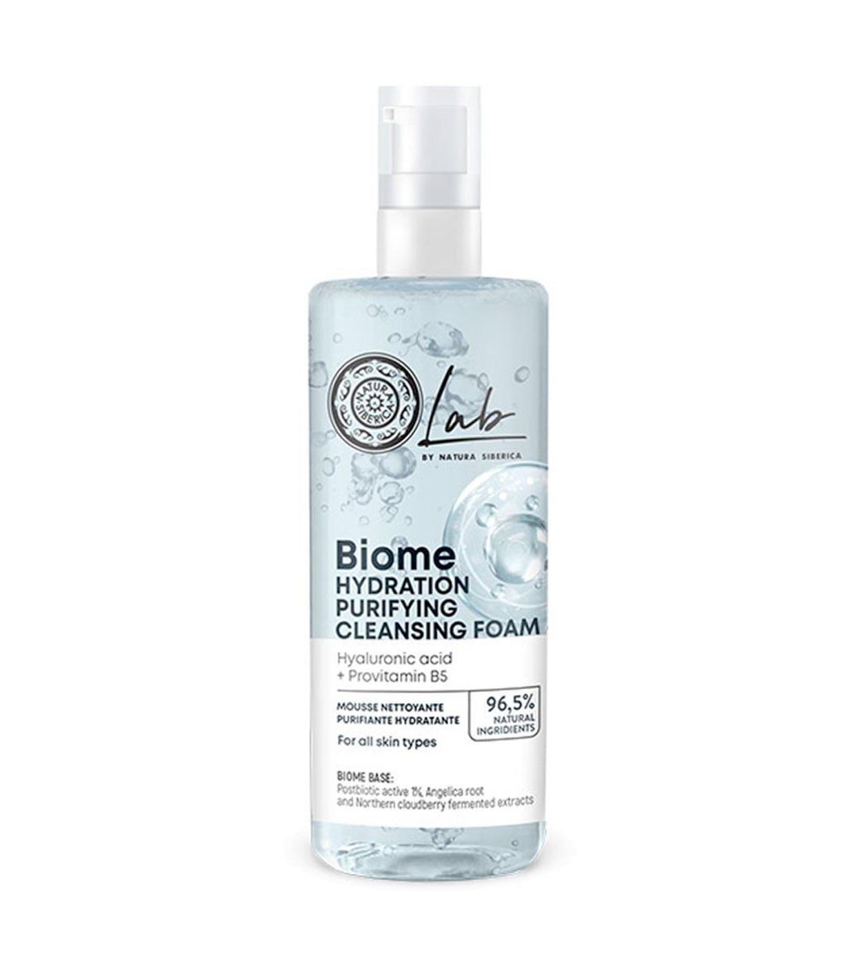Natura Siberica - *Lab Biome* - Espuma facial de limpeza hidratante - Todos os tipos de pele