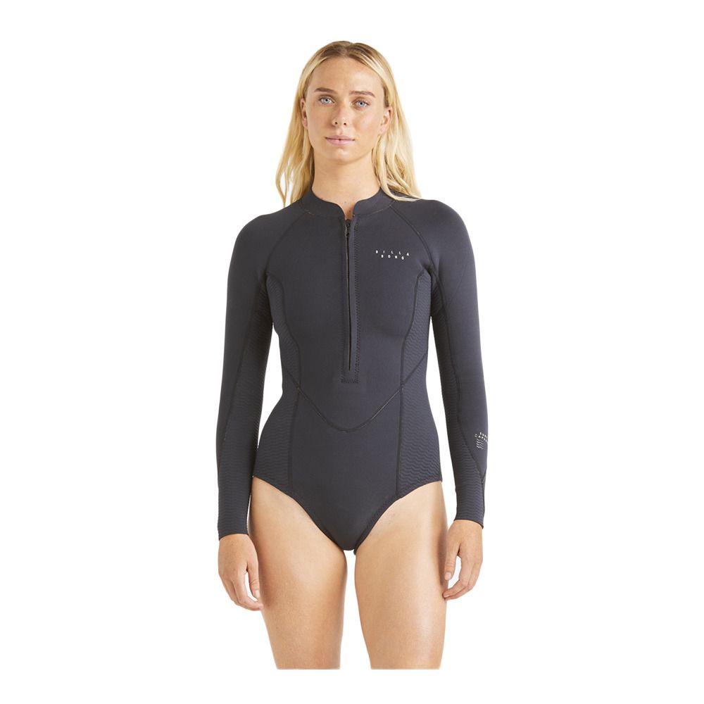 Billabong SALTY DZ FZ - Combinaison bikini 2/2 mm Femme black