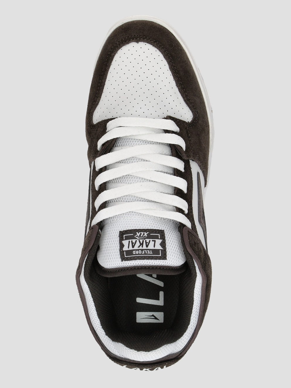Lakai Telford Low Skate Shoes chocolate/white suede