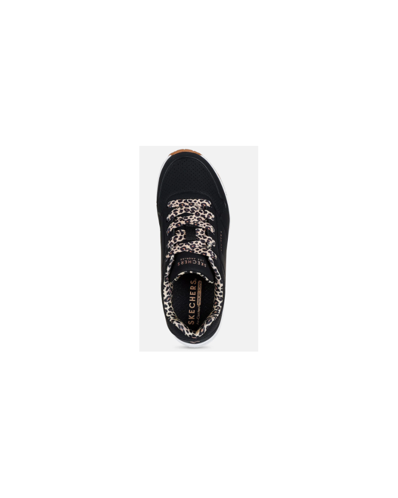 Skechers Uno Gen1 - Leopard Chic - Black