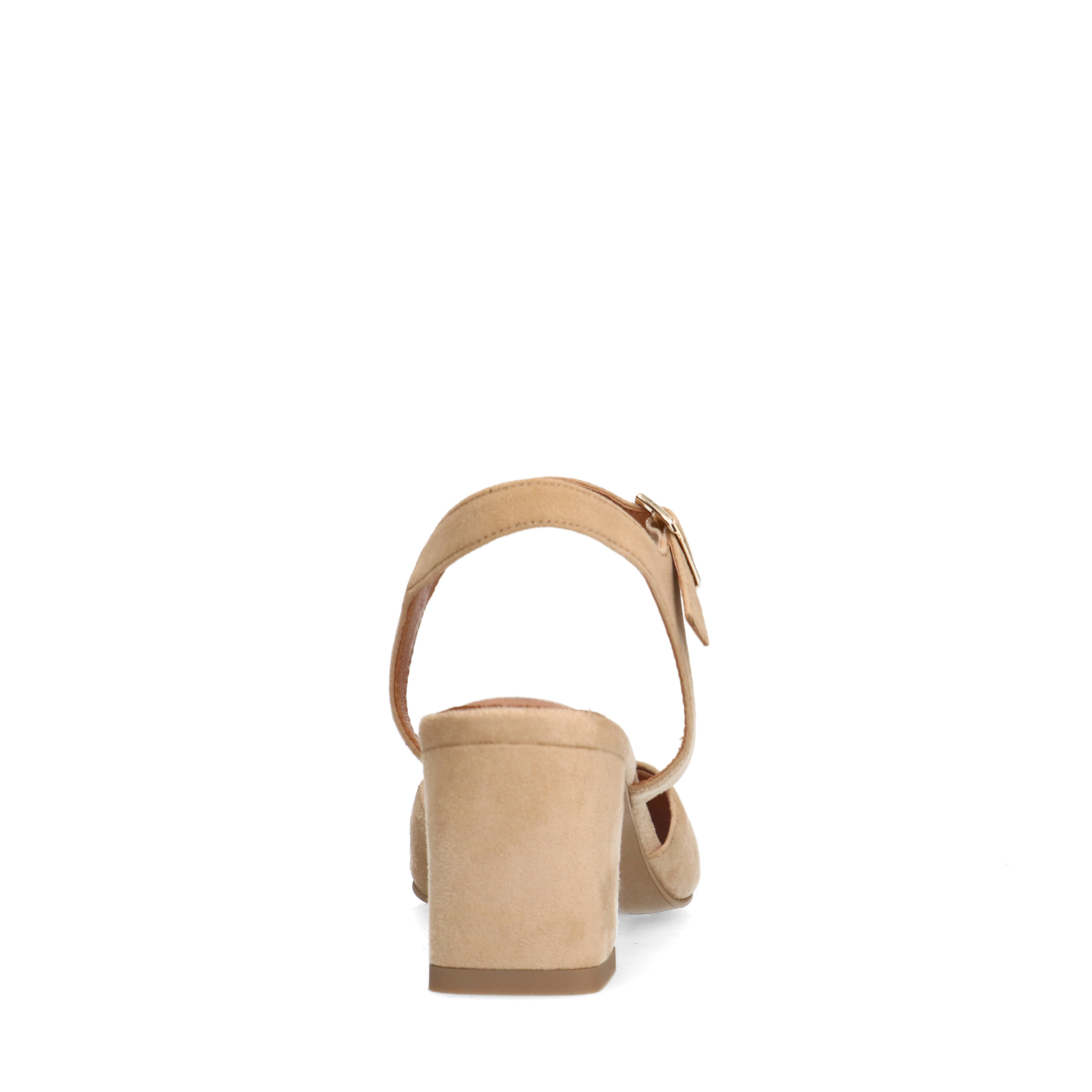 Beige suède slingbacks