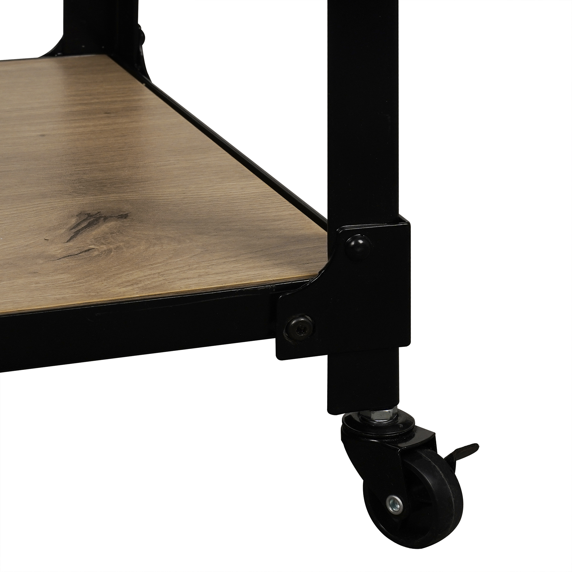 Lowboard - Artisan Eiche - schwarz - rollbar