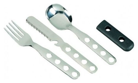 Couvert inox Laken 3 pièces   housse néoprène