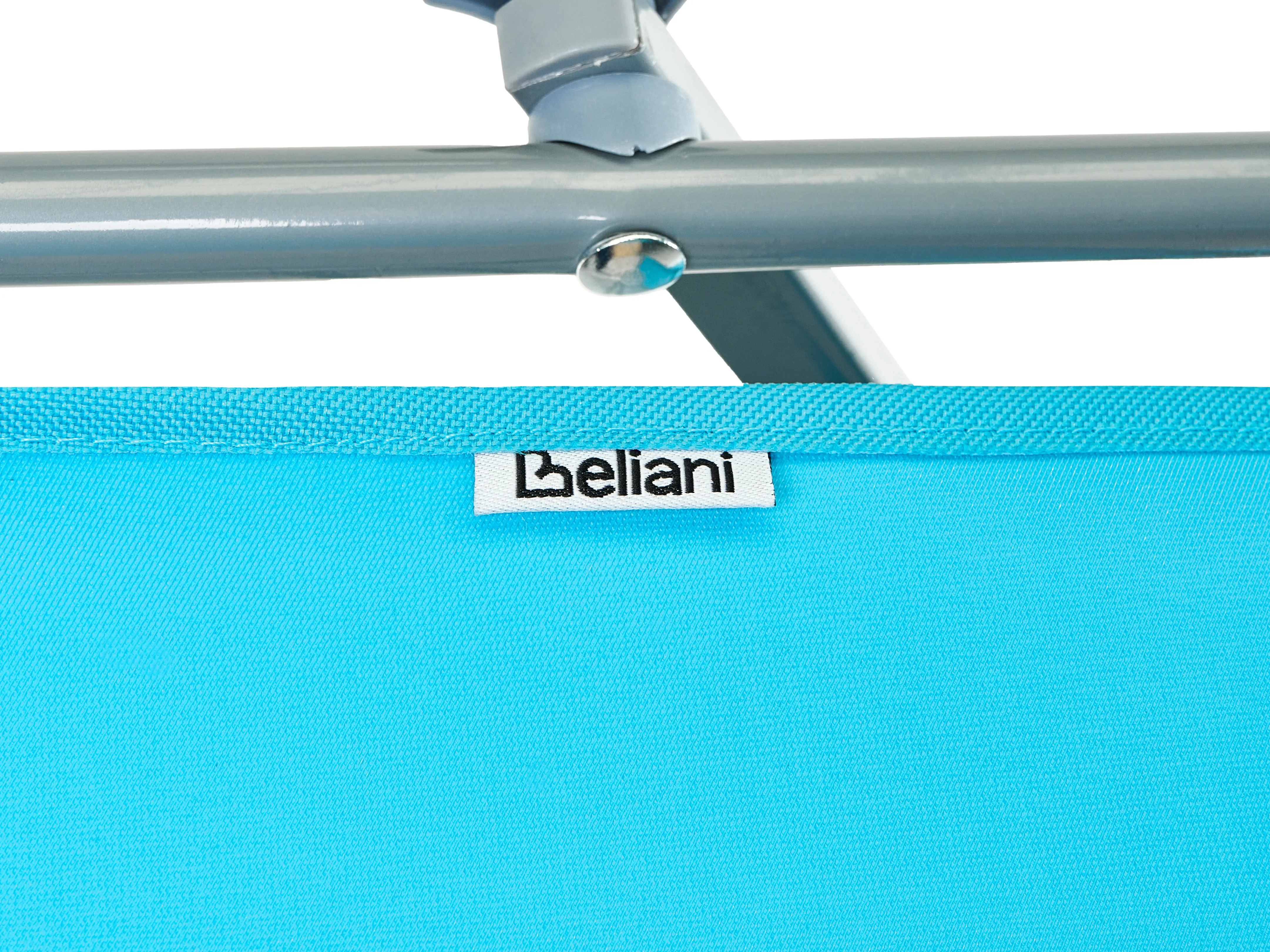 Ligstoel FOLIGNO achteroververstelbaar Metaal Turquoise