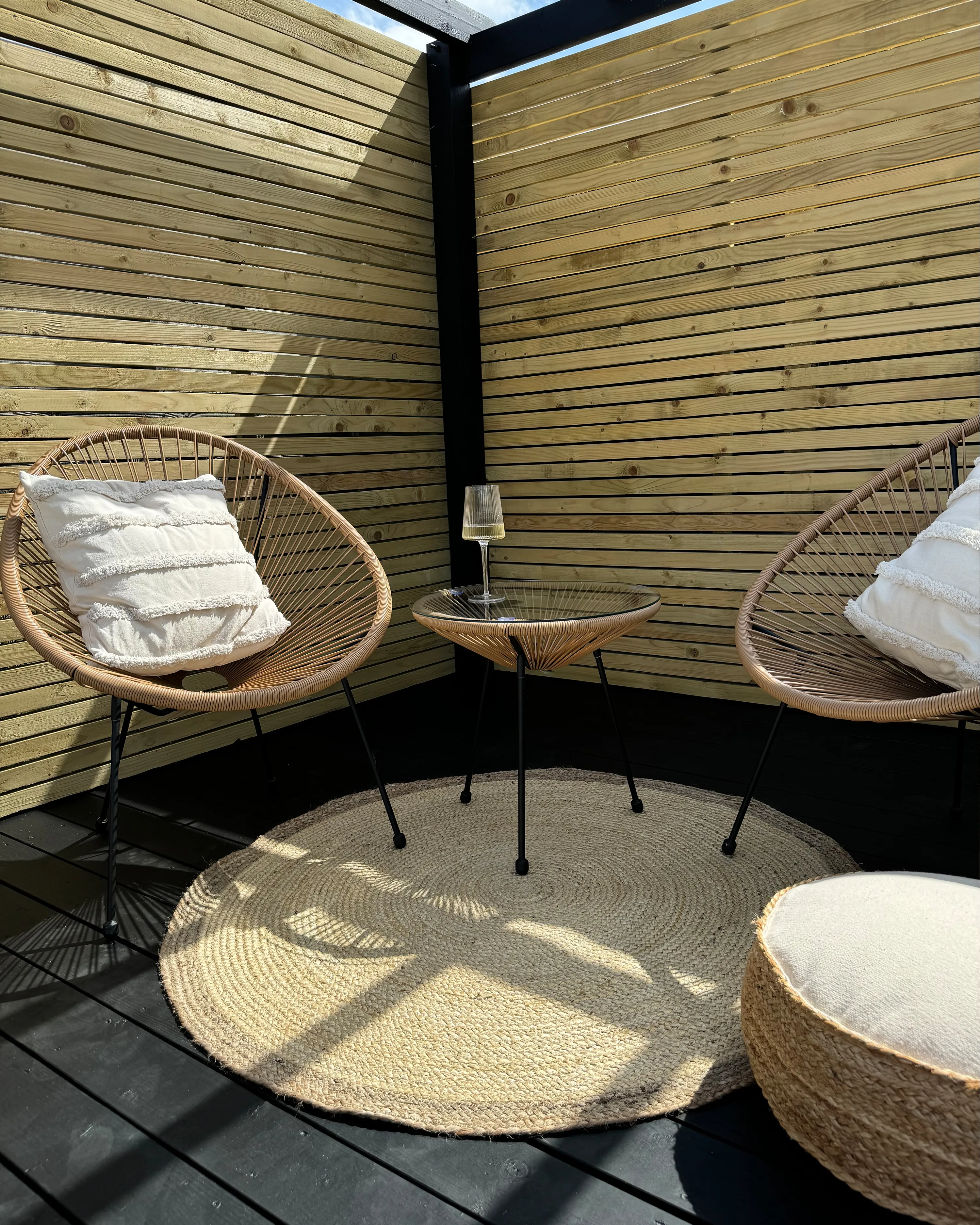 Tuinstoel ACAPULCO II PE rotan Natuurlijk