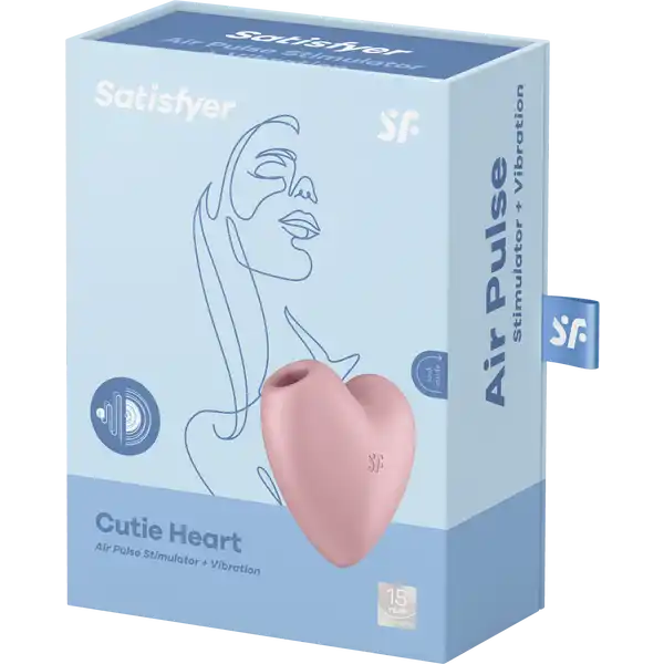 Cutie Heart Air Pulse Stimulator +  Vibration