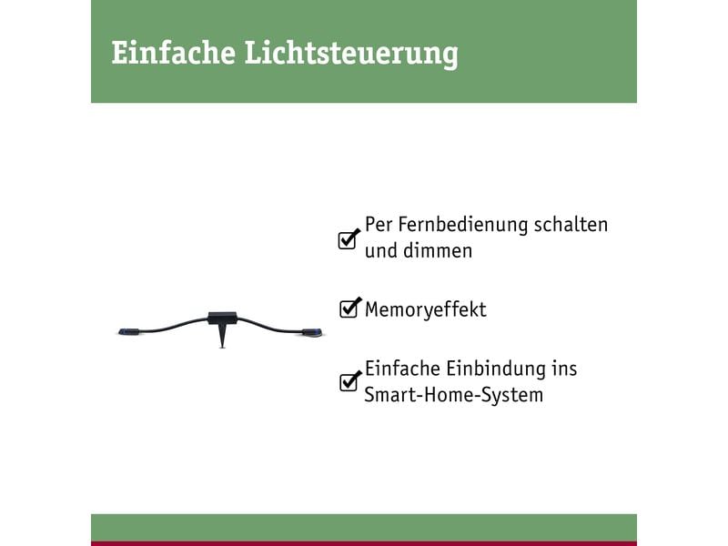 Paulmann Controller Plug & Shine Zigbee IP68 24 V DC Plug & Shine Zigbee Controller IP68 24 V DC max. 75W Schwarz