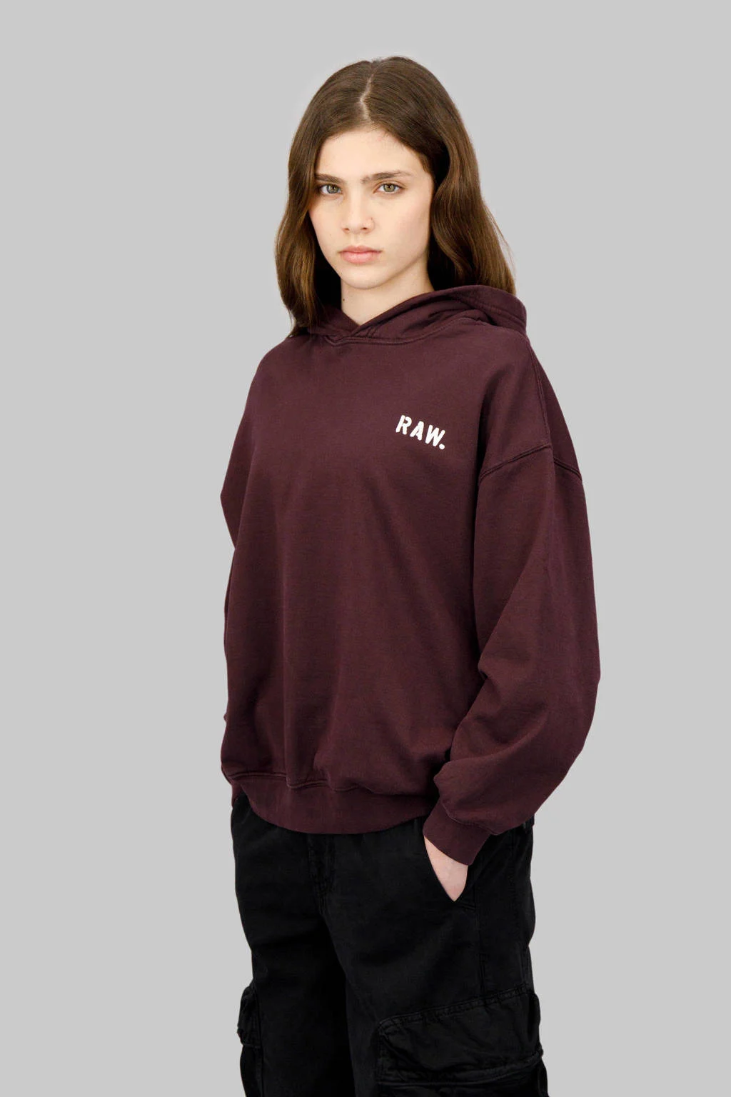 G-STAR hoodie donkerrood