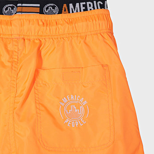 Short De Bain Enfant Bruce Orange Fluo