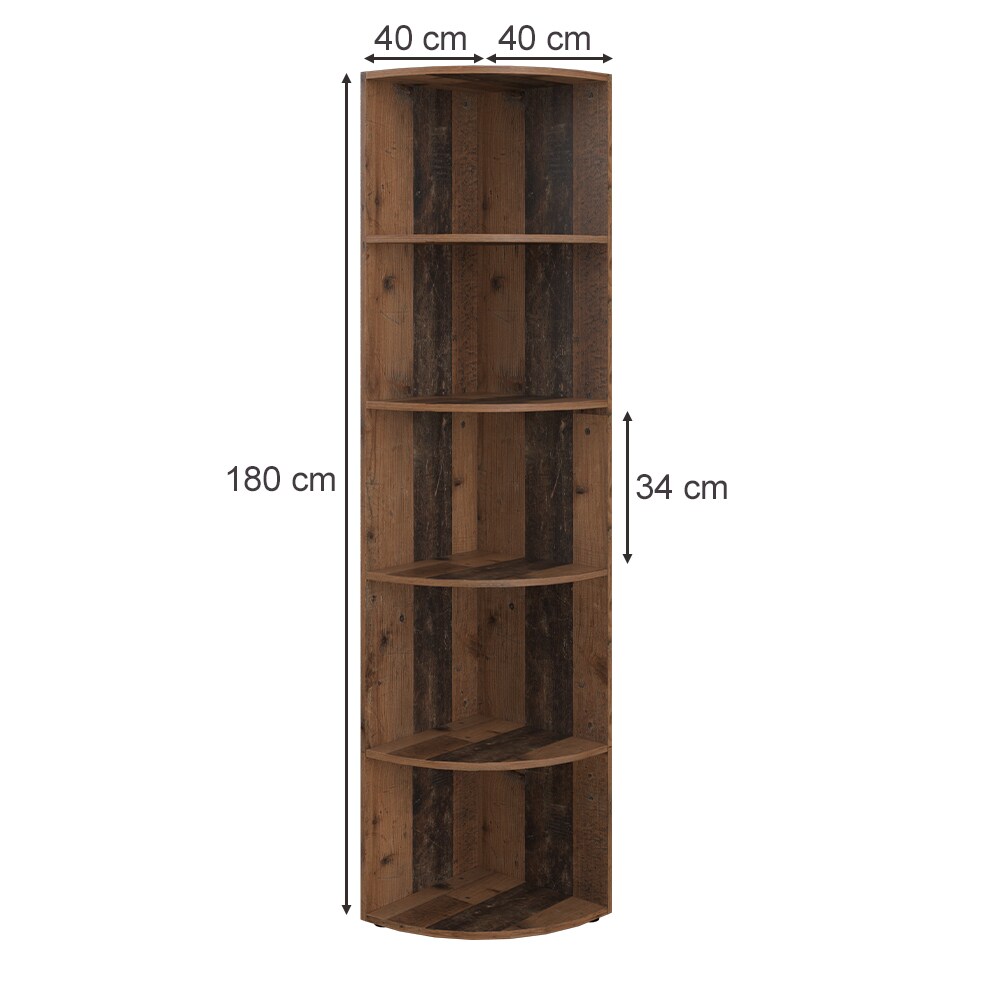 Vicco Eckregal Küchenregal Badregal Ecki 180 x 40 cm Old Style - Wohnzimmer