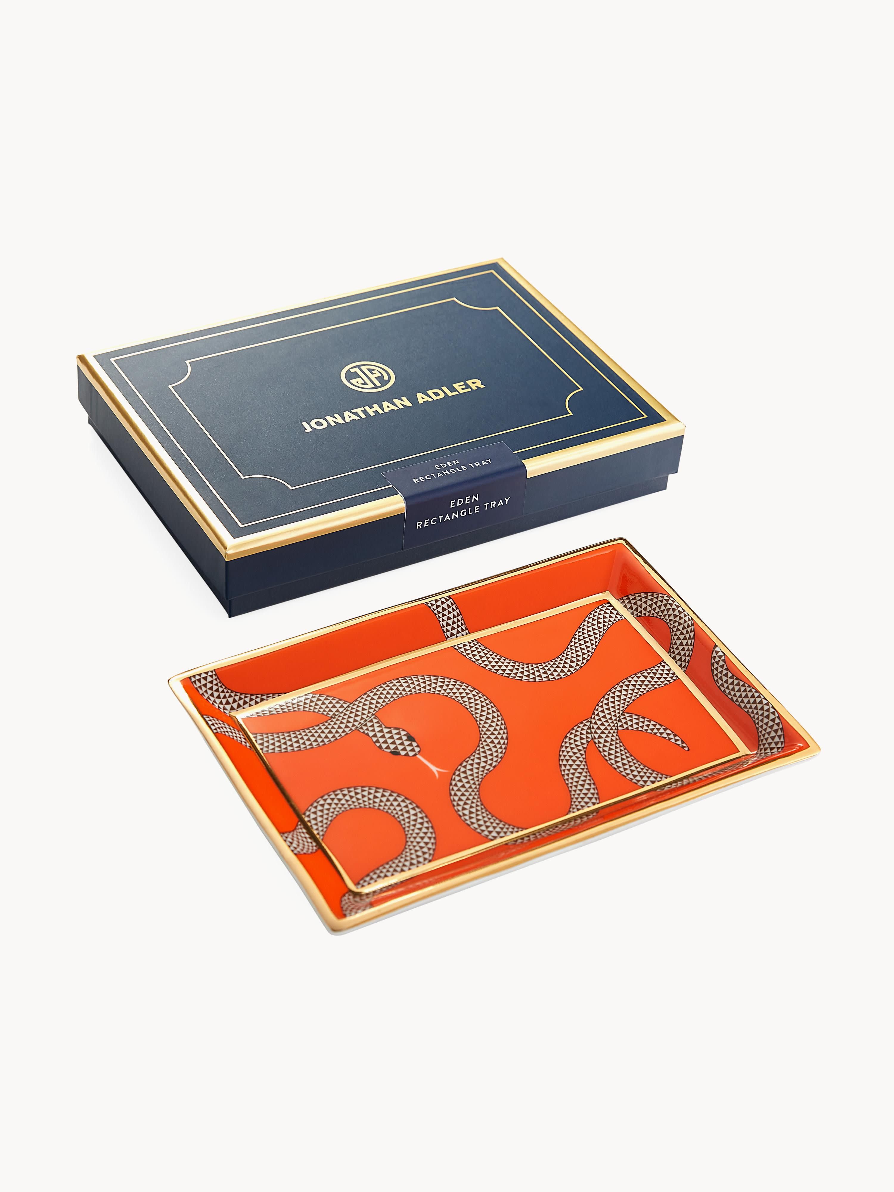 Decoratief dienblad Eden met gouden accenten