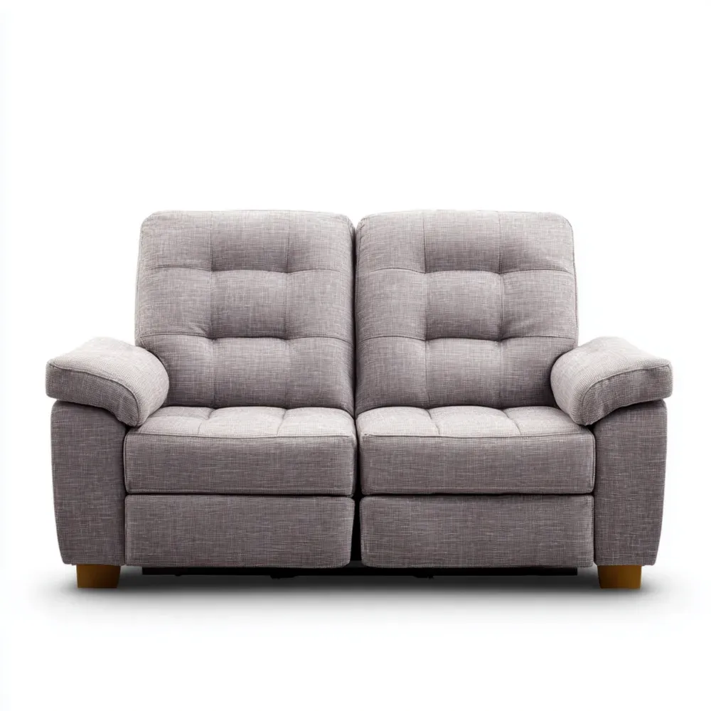 2-Sitzer-Sofa Stoff 150x85x90 cm - Hellgrau - Modernes Design