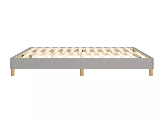 Sommier à lattes de lit Gris clair 180x200 cm Tissu
