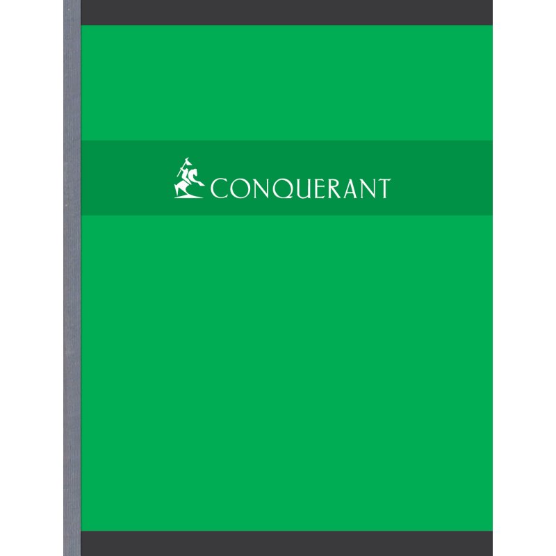 Cahier broché Conquérant 17 x 22 cm grands carreaux 192 pages
