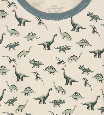 Hust and Claire Bluse - Wolle/Bambus - Abba - Jade Green m. Dino