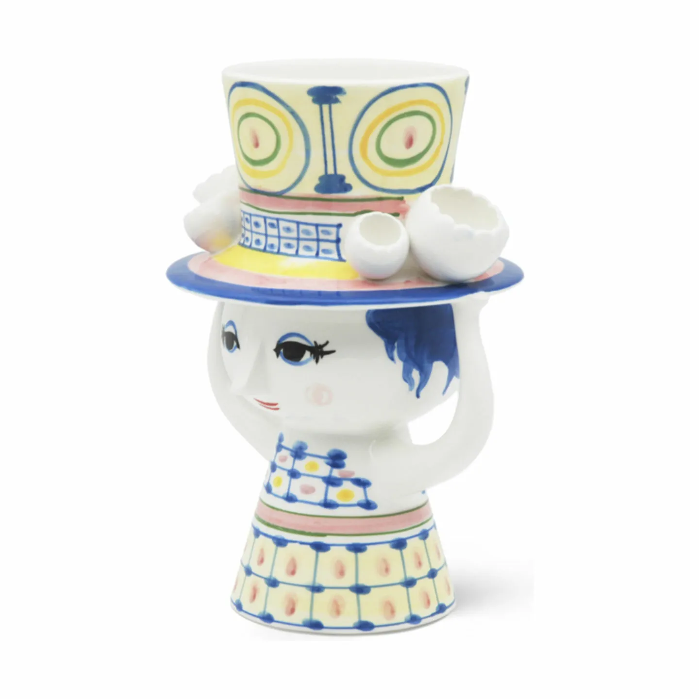Bjørn Wiinblad Lady With Hat Vase