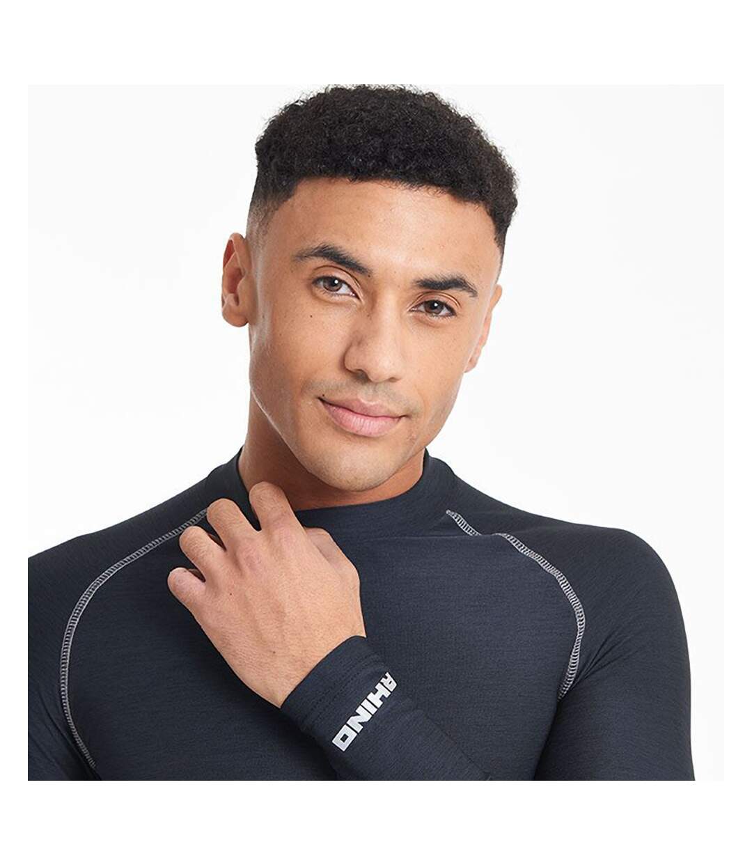 Rhino - T-shirt base layer à manches longues - Homme (Bleu marine) - UTRW1276