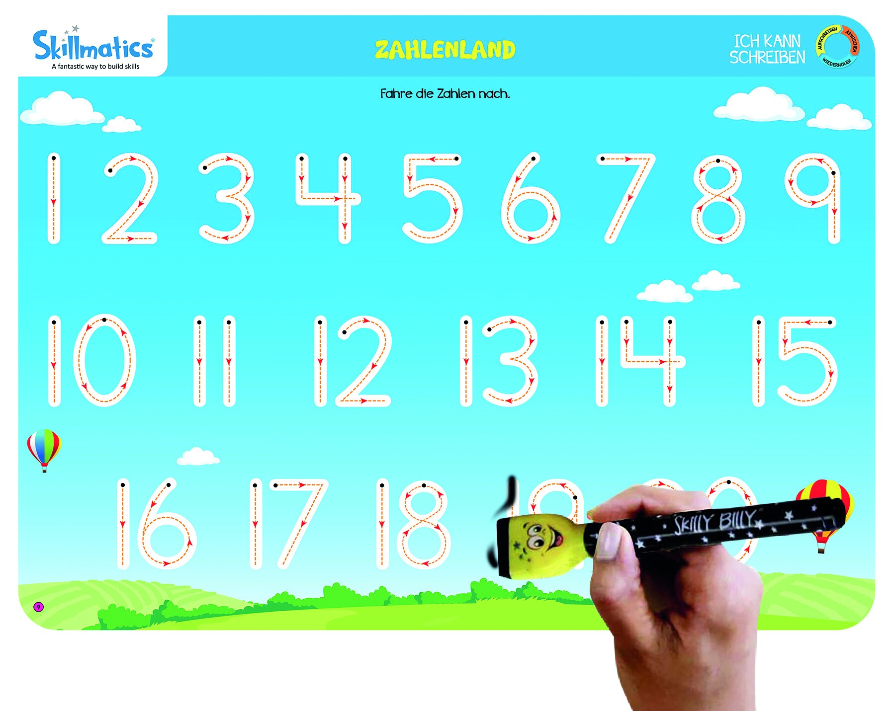 Skillmatics Write and Wipe Kit Ich kann schreiben