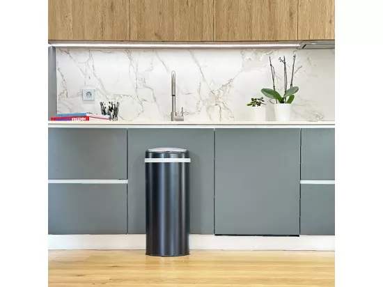 Poubelle de cuisine automatique SOHO Noir Acier inoxydable 42 L